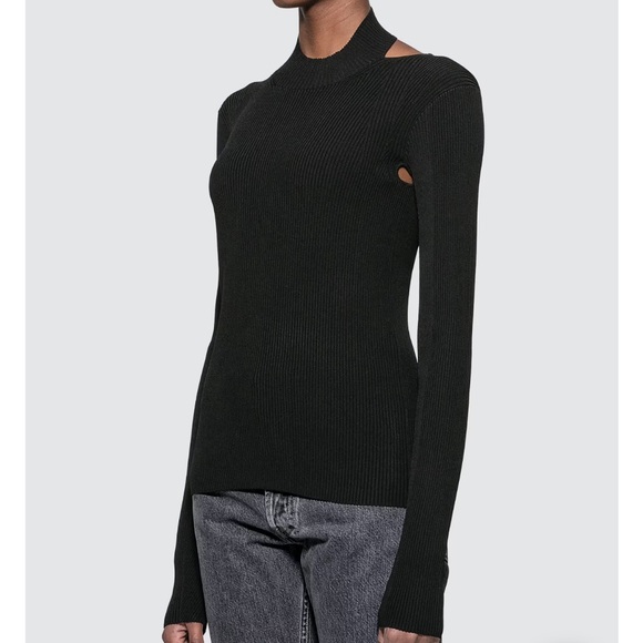 Helmut Lang VISCOSE STRETCH OPENBACK PULLOVER - Picture 3 of 3